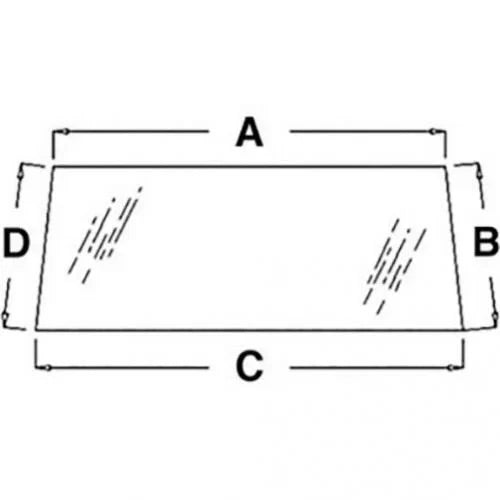 Cab Glass - Rear fits Zetor 3320 5211 5340 6211 6245 7211 7245 7745 60117910