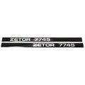 Decal Set fits Zetor 7745 62119303